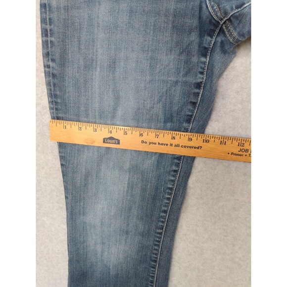 KUT from the Kloth Women Farrah Baby Bootcut Jeans 10 Blue Distressed 33x29 - Picture 12 of 12